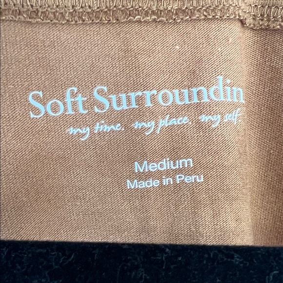 Soft Surroundings Rust/Brown/Tan Wrap Tank Top - Picture 2 of 3